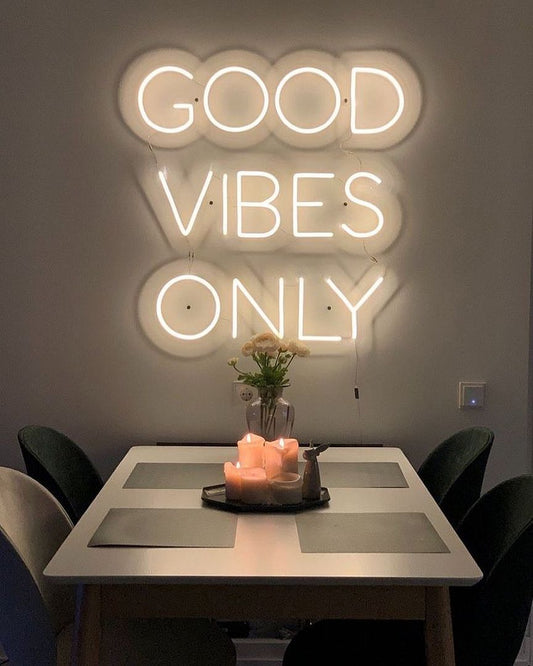Good Vibes Only Neon Sign