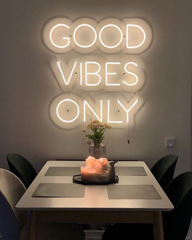 Good Vibes Only LED Neon Sign light up sign