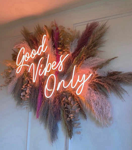 Good Vibes Only Neon Sign