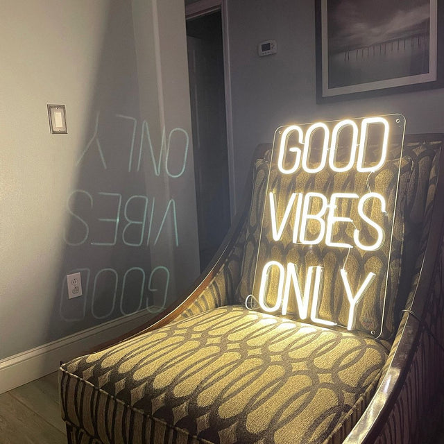 Good Vibes Only LED Neon Sign light up sign