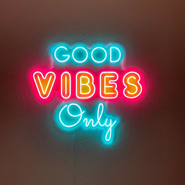 Good Vibes Only LED Neon Sign light up sign