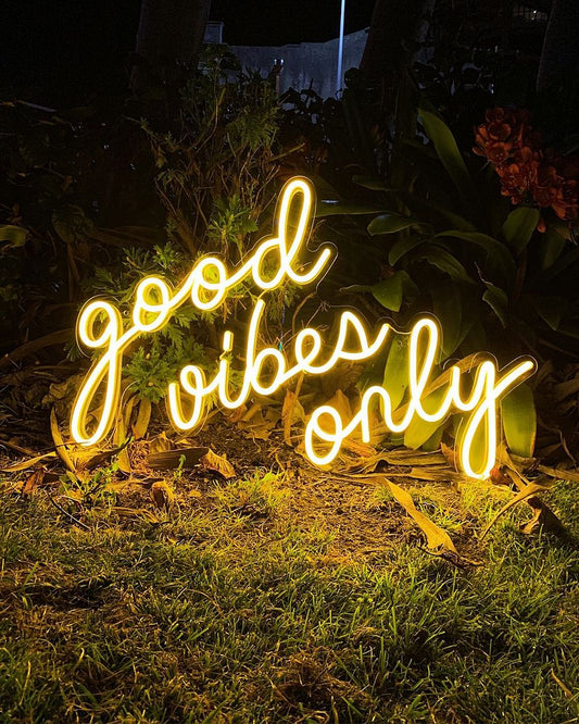 Good Vibes Only Neon Sign