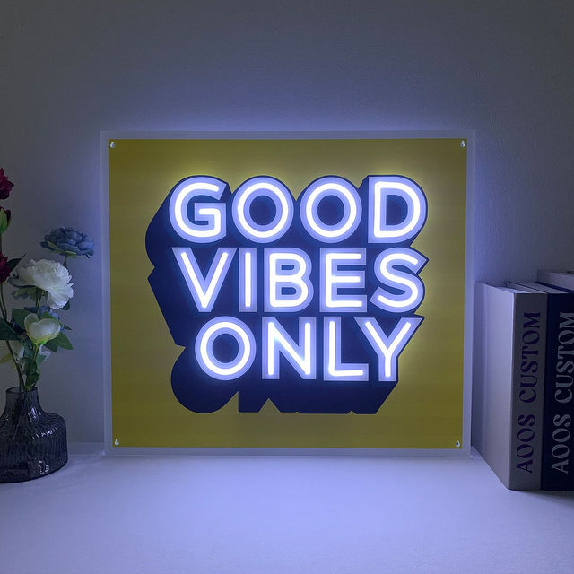 Good Vlbes Only LED Neon Sign light up sign