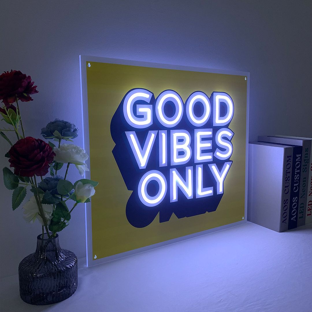Good Vlbes Only Neon Sign