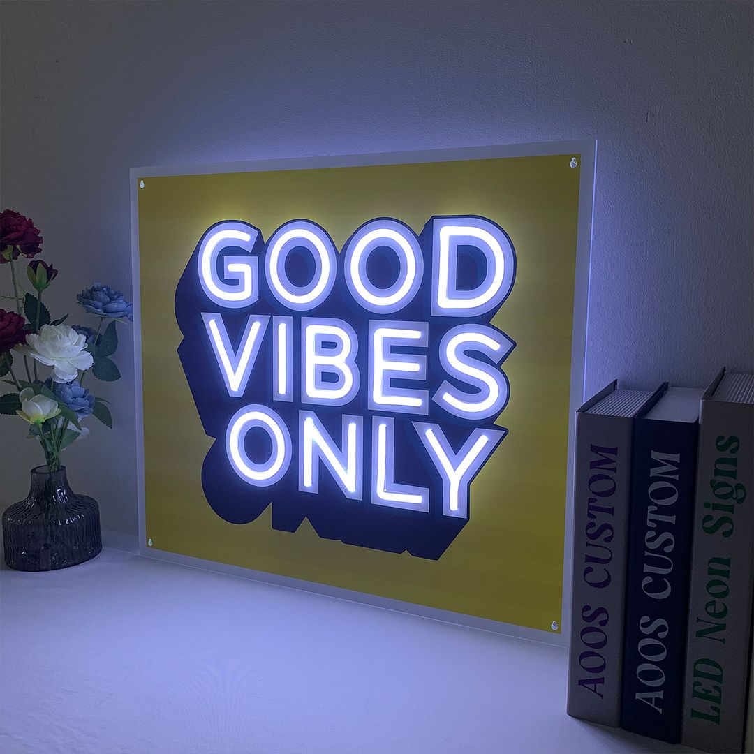 Good Vlbes Only Neon Sign