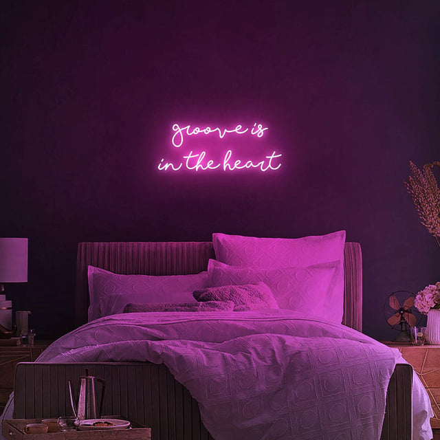 Groove Is In The Heart LED Neon Sign light up sign