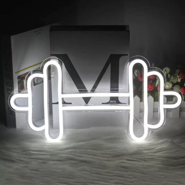 Gym Weight LED Neon Sign for Storefront light up sign
