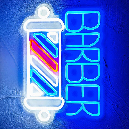 Hair Salon Barber Shop Neon Sign