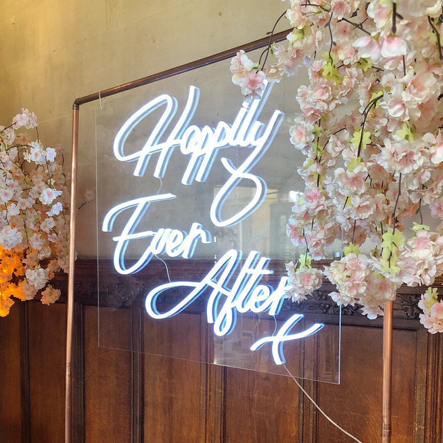 Happily Ever After x LED Neon Sign for Wedding light up sign