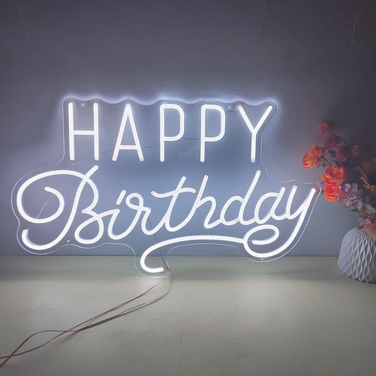 Happy Birthday Neon Sign
