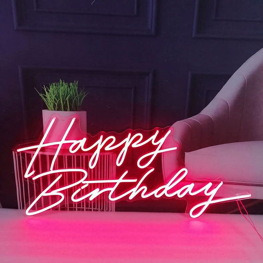 Happy Birthday Neon Sign