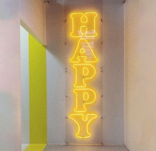 Happy Neon Sign