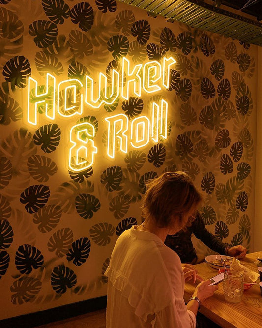Hawker Roll Neon Sign