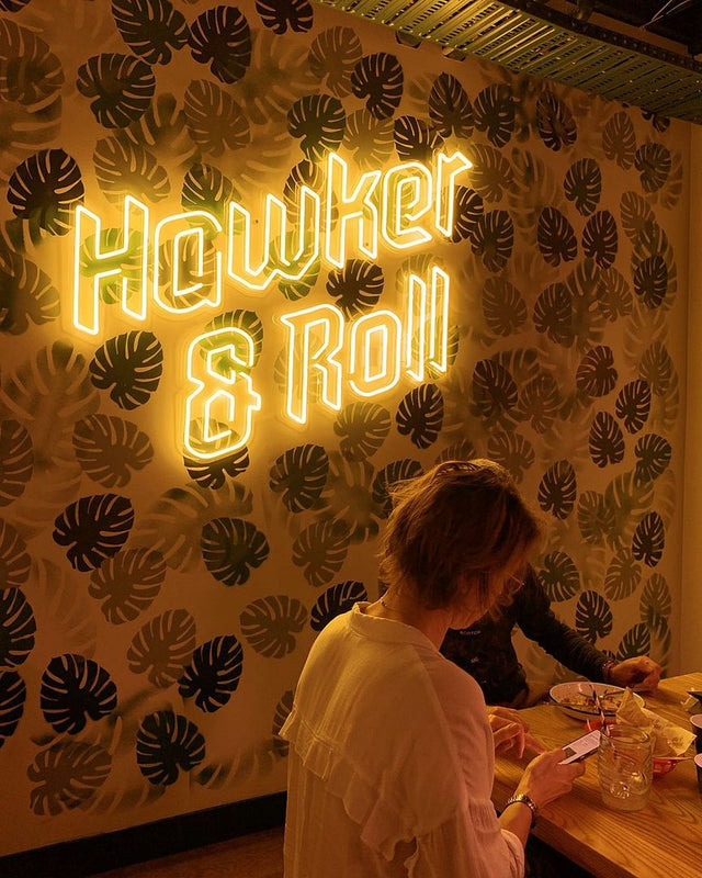 Hawker Roll LED Neon Sign for Bar light up sign