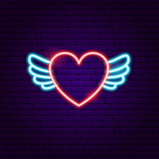 Heart Wings Neon Sign
