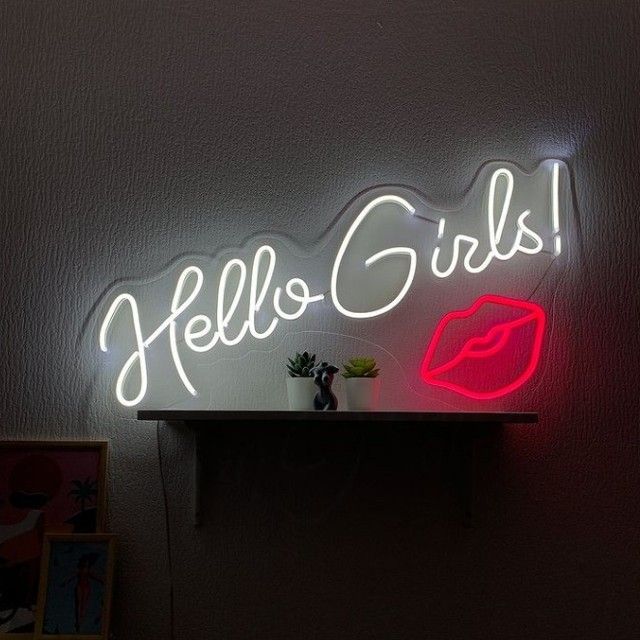 Hello Girls LED Neon Sign light up sign