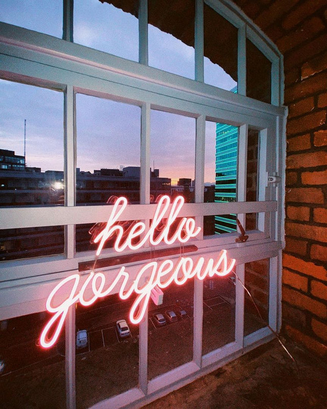 Hello Gorgeous LED Neon Sign light up sign
