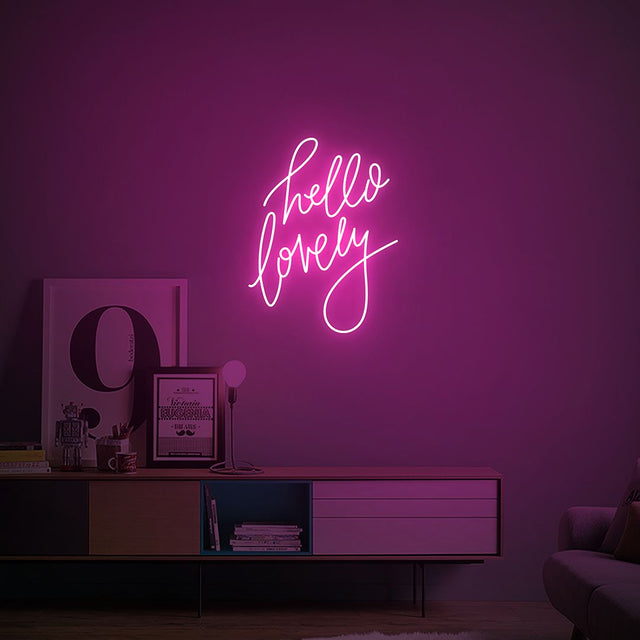 Hello Lovely LED Neon Sign light up sign