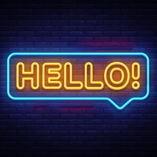 Hello Neon Sign