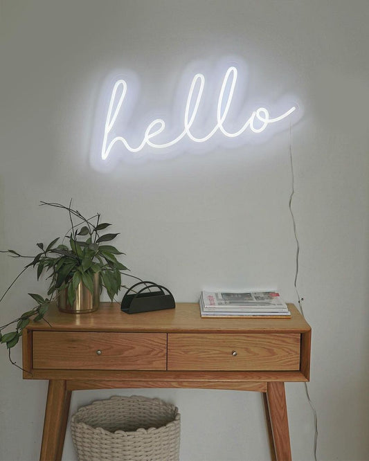 Hello Neon Sign