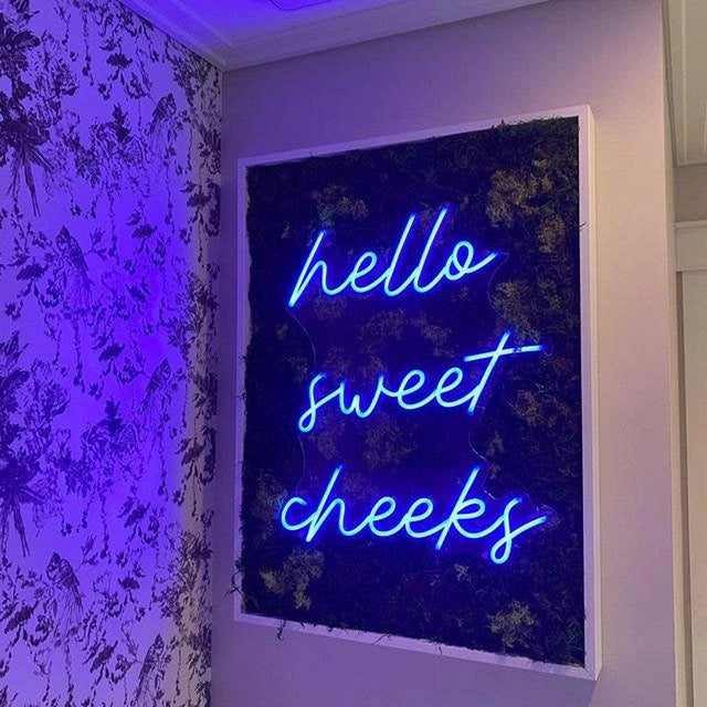 Hello Sweet Cheeks LED Neon Sign for Salon light up sign