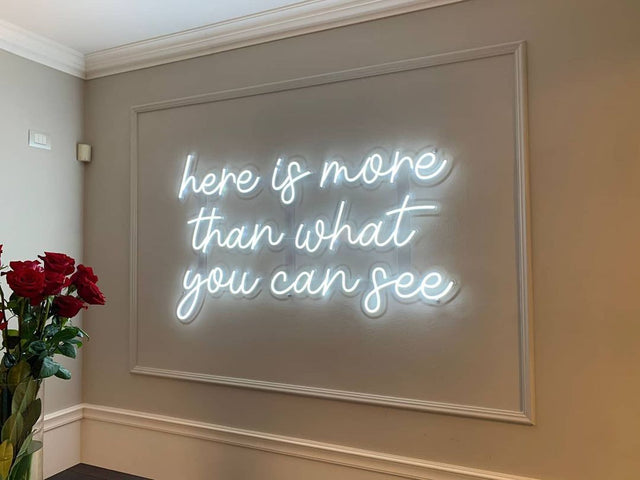 Here is More Than What You Can See LED Neon Sign light up sign
