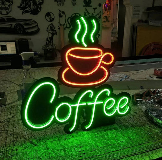 Hot Coffee Neon Sign