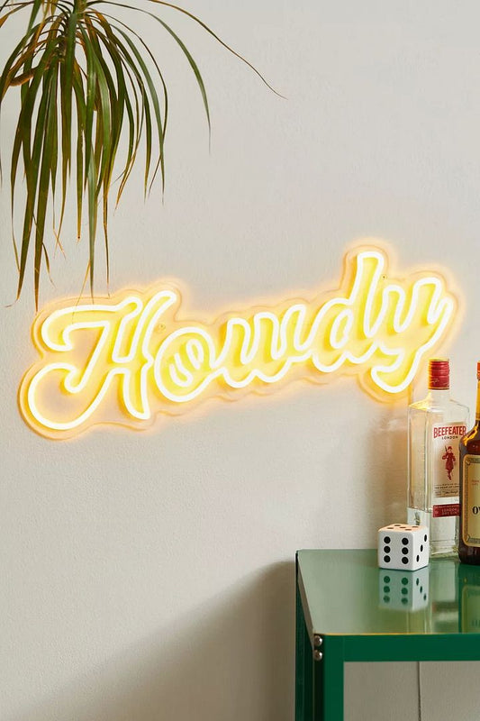 Howdy Neon Sign