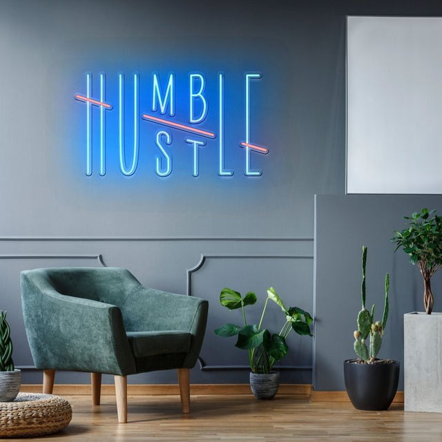 Humble Hustle LED Neon Sign light up sign