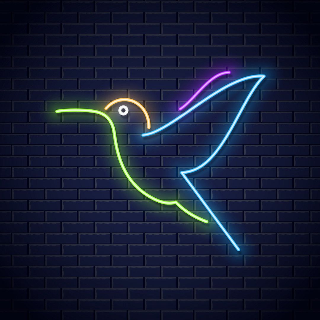 Humming Bird Neon Sign