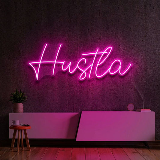 Hustla Neon Sign