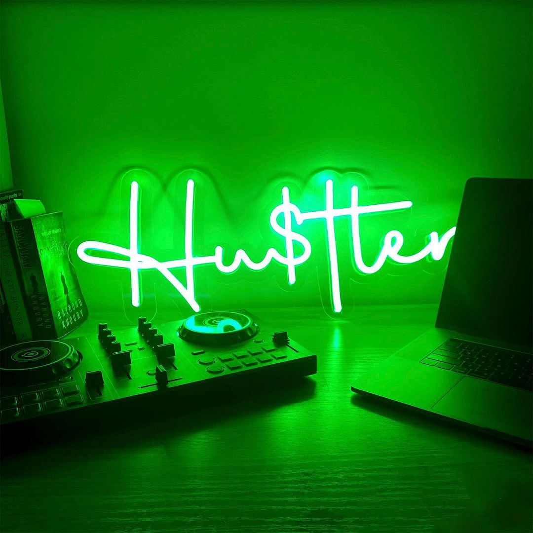 Hustler Neon Sign