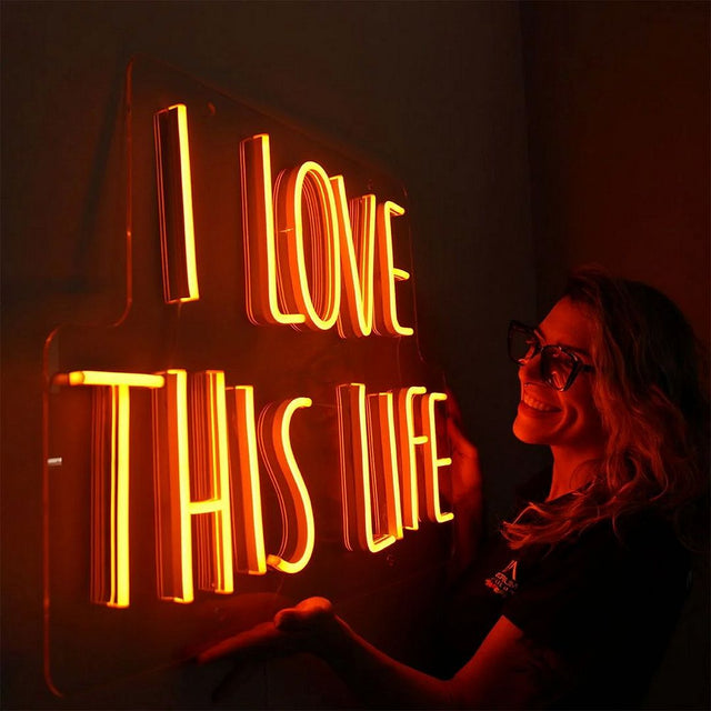 I Love This Life LED Neon Sign light up sign