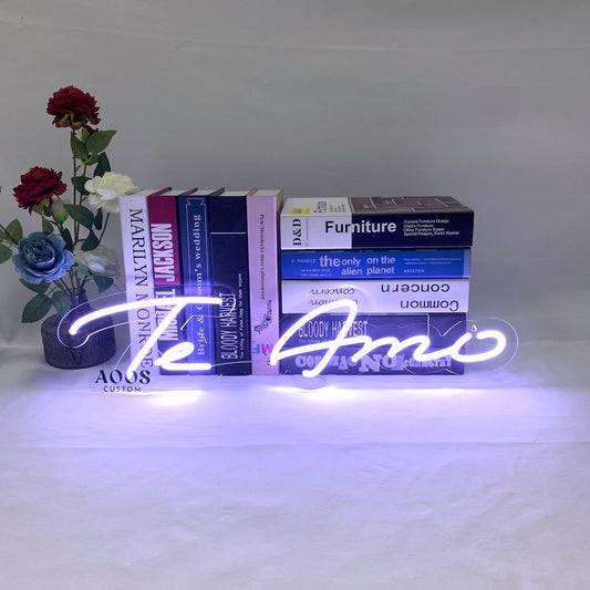 I Love You Neon Sign Te Amo Spanish Neon Sign