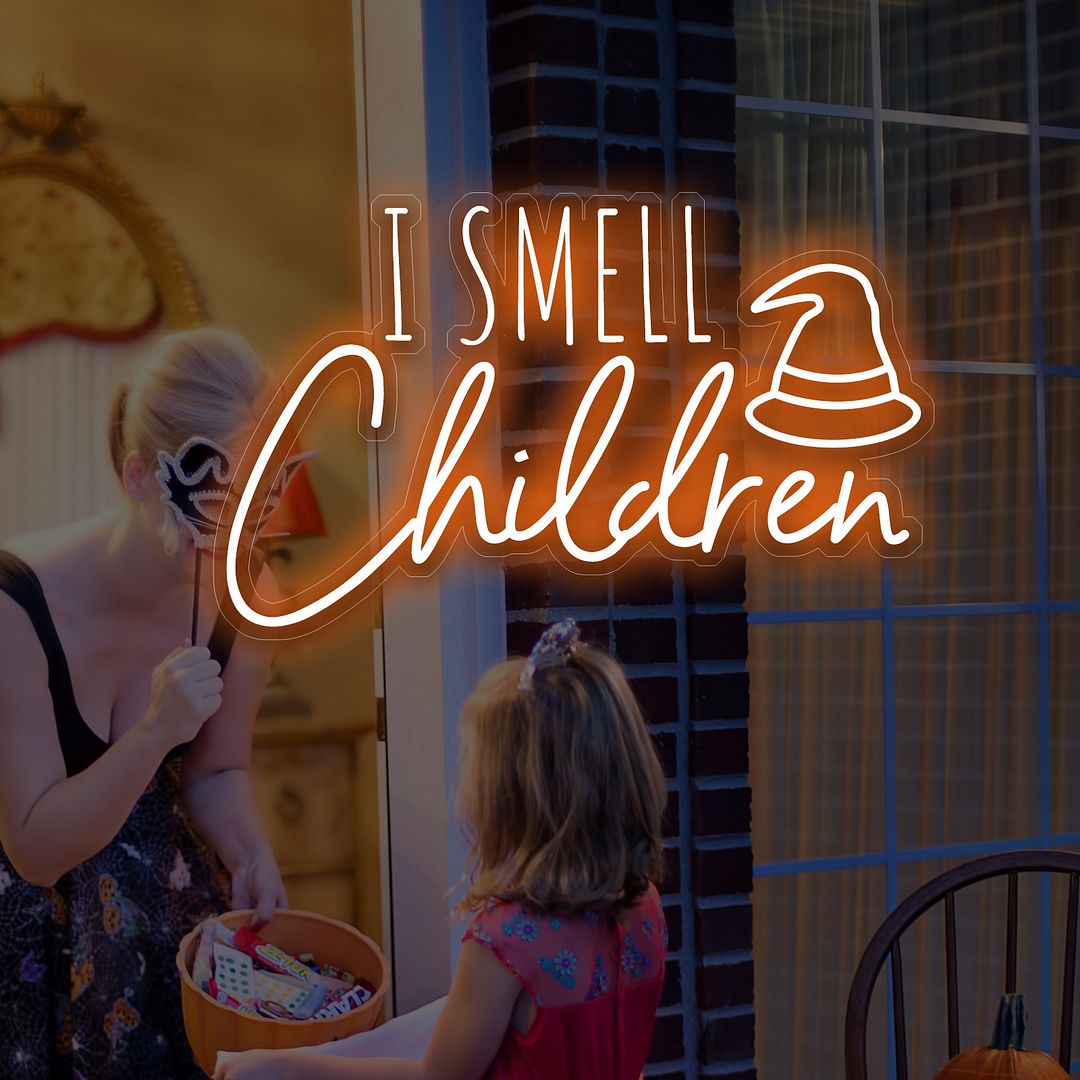 Smell Alert Sign Custom Made Neon Signs, I Smell Children Neon Sign, LED Business Sign ...