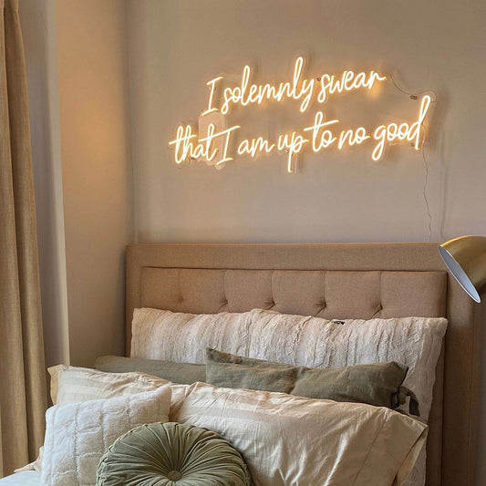 I Solemnly Swear That i Am Up to No Good Neon Sign