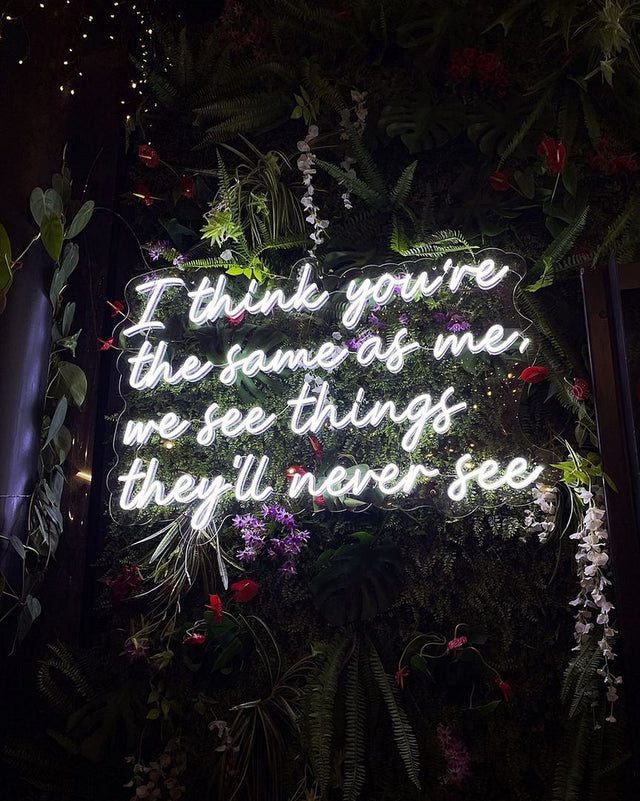 We See Things LED Neon Sign light up sign