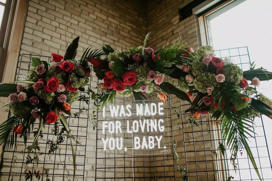 I Was Made for Loving You Baby Neon Sign
