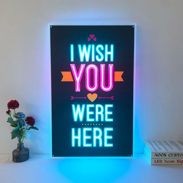 I Wish You Were Here LED Neon Sign light up sign