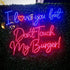 I love you but Don't Touch My Burger Neon Sign