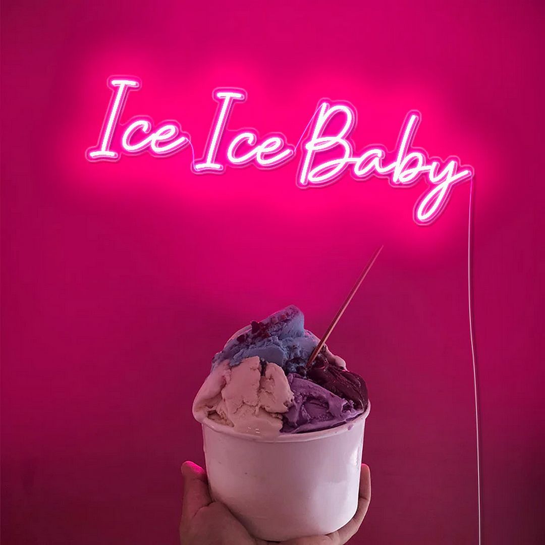 Ice Ice Baby Neon Sign