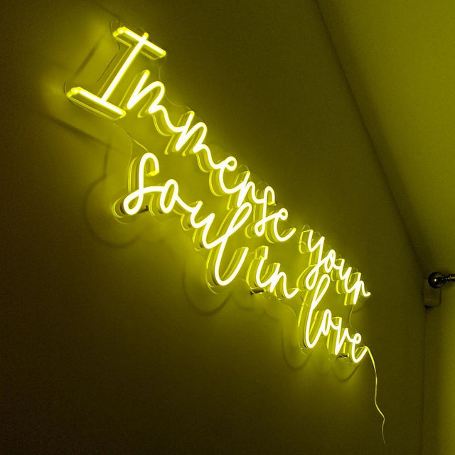 Immerse Your Soul in Love LED Neon Sign for Wedding light up sign