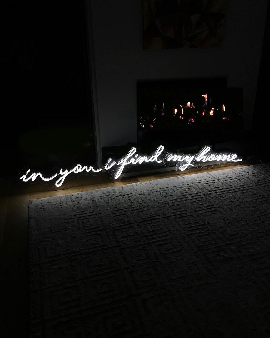 In You i Find My Home Neon Sign