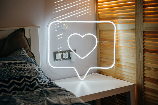 Instagram Like Heart Symbol Neon Sign