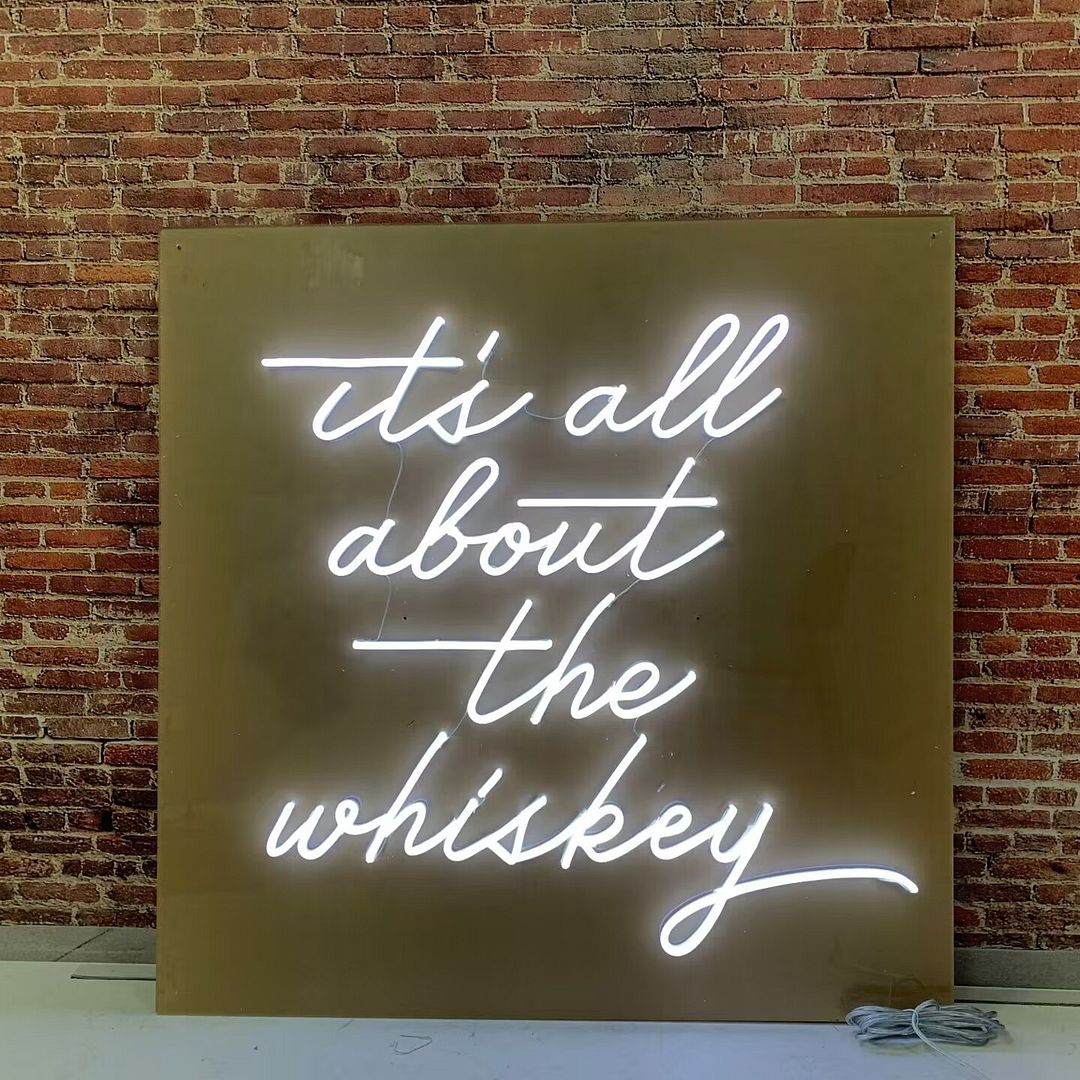 It's All About The Whiskey Neon Sign