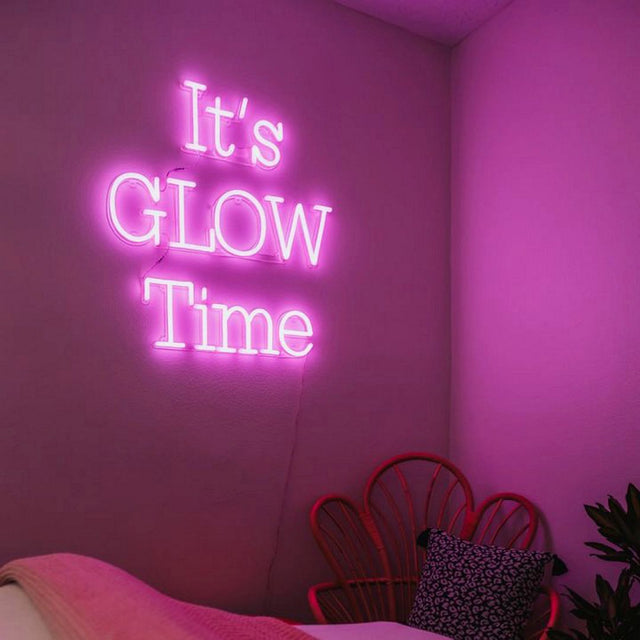 It's Glow Time LED Neon Sign for Wedding light up sign