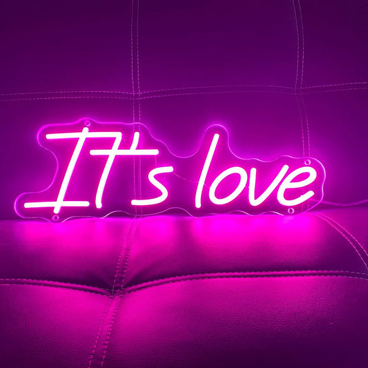 It's Love Neon Sign