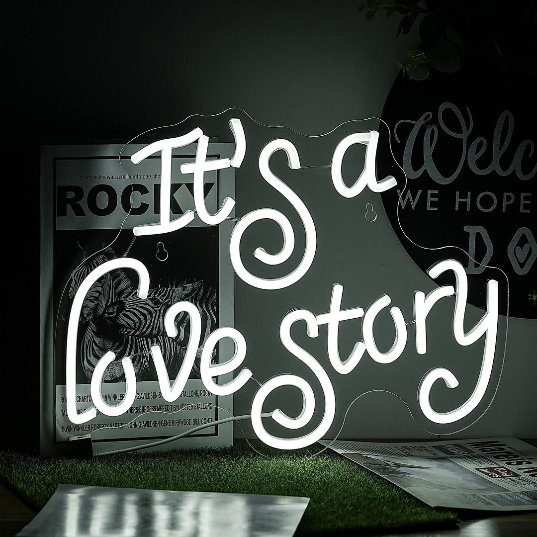 It's a Love Story Neon Sign