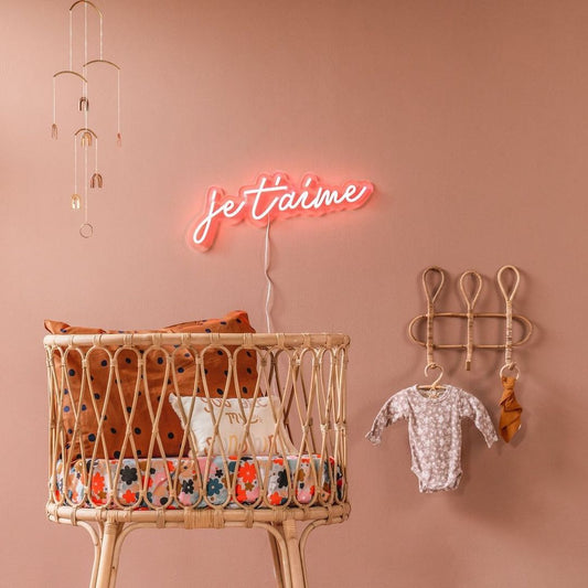 Je T'aime I Love You French Neon Signs, Neon Lights, LED Neon Signs for Room, Bars Light Up Signs, Cool Neon Light Signs, Neon Wall Lights