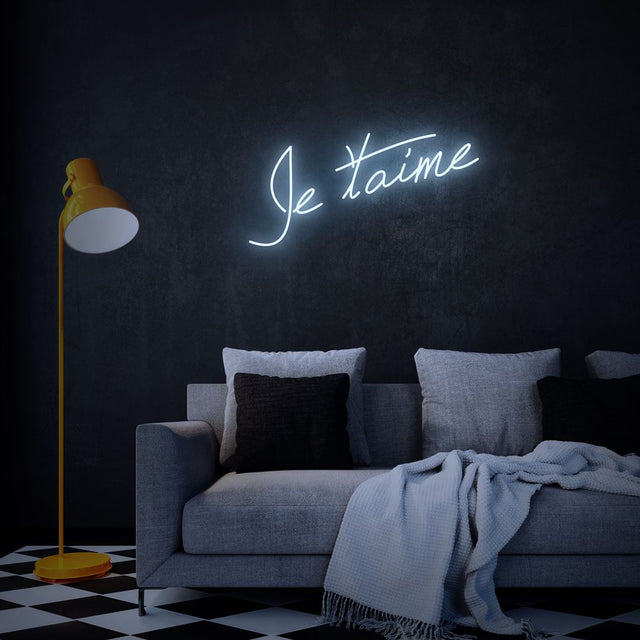 Je T'aime French LED Neon Sign light up sign